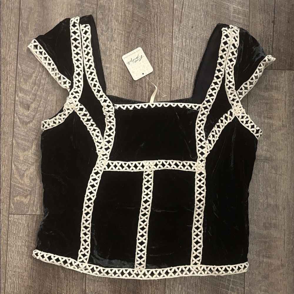 Free People Tyler Velvet Corset Too NWT - Picture 2 of 6
